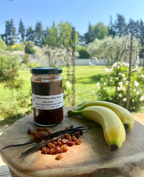 Confiture Bananes Rhum-Raisins